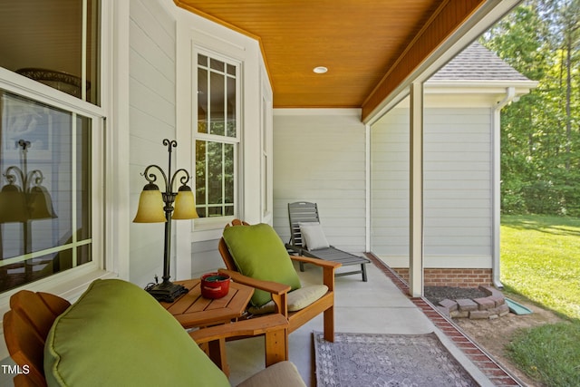200 Daniel Ridge Ln, Roxboro, NC 27574 - view of patio / terrace featuring a porch