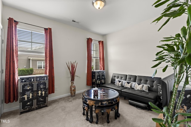 4612 Hanging Fern Ln, Raleigh, NC 27604 - living room with plenty of natural light, carpet floors, and baseboards