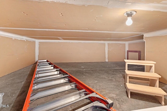 view of storage area
