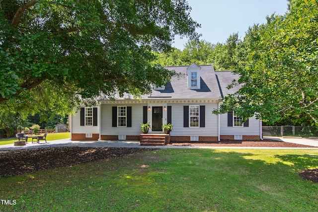 5413 Lower Creek Ct, Apex, NC 27539 - cape cod-style house with crawl space