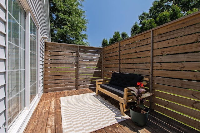 5413 Lower Creek Ct, Apex, NC 27539 - view of wooden deck
