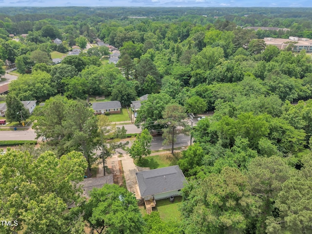 drone / aerial view of a forest