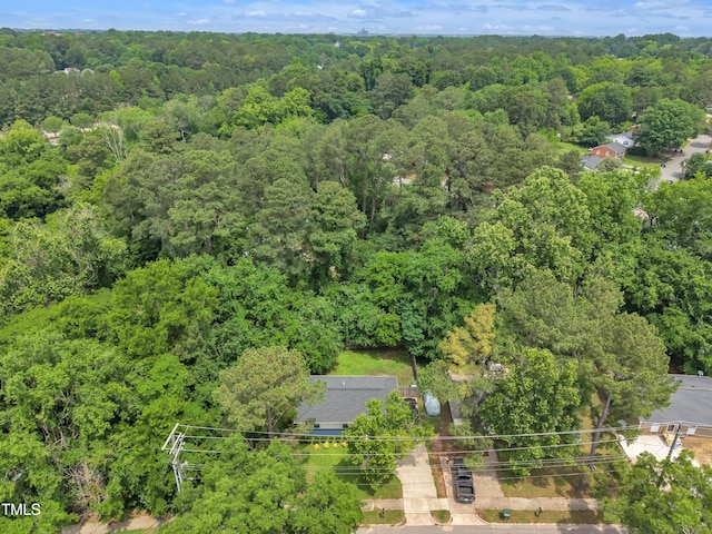 drone / aerial view of a forest