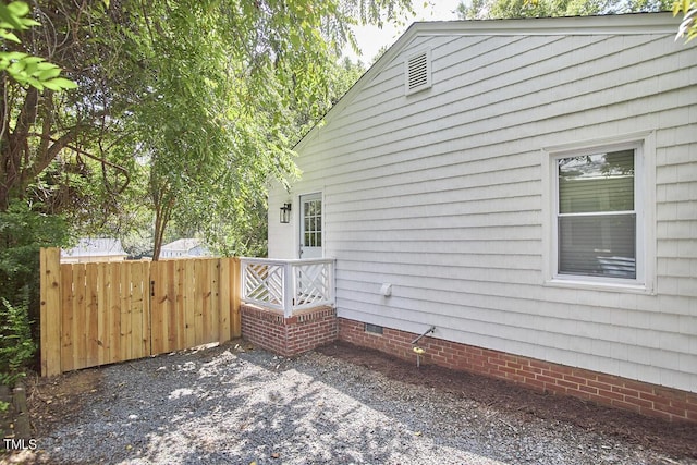 view of patio with fence
