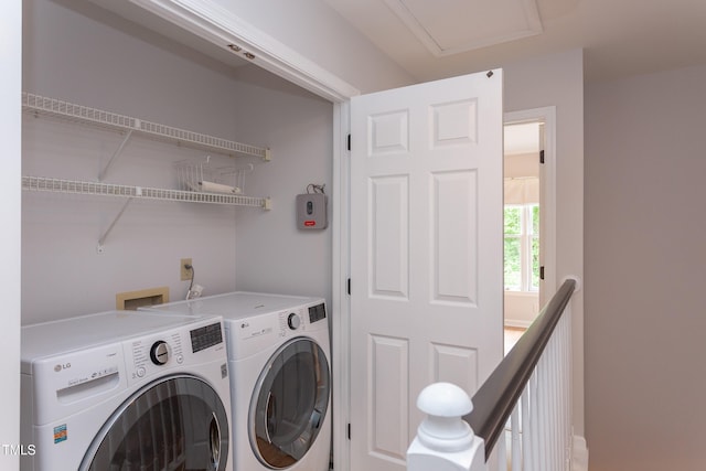 2222 Pathway Dr, Chapel Hill, NC 27516 - washroom featuring independent washer and dryer