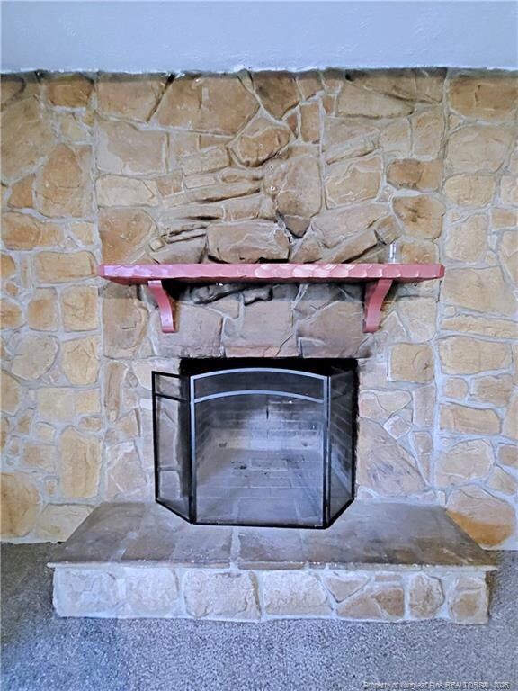 6261 Stoney Point Loop, Fayetteville, NC 28306 - detailed view of a stone fireplace