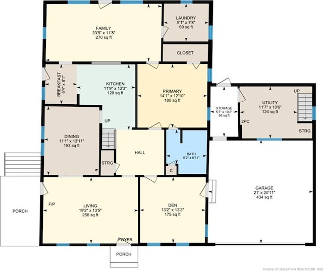 1001 N Orange Ave, Dunn, NC 28334 - property floor plan