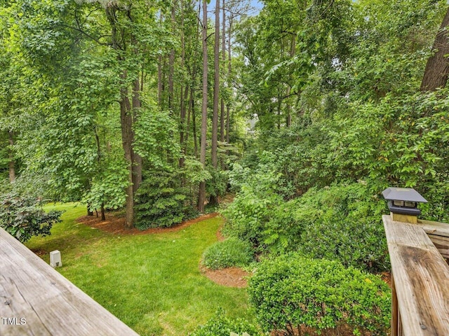 3347 Ridgecrest Ct, Raleigh, NC 27607 - view of green lawn with a view of trees