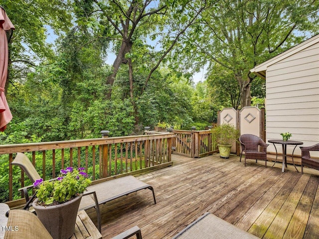 3347 Ridgecrest Ct, Raleigh, NC 27607 - view of wooden terrace