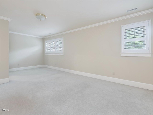 3347 Ridgecrest Ct, Raleigh, NC 27607 - unfurnished room with ornamental molding, carpet floors, and baseboards