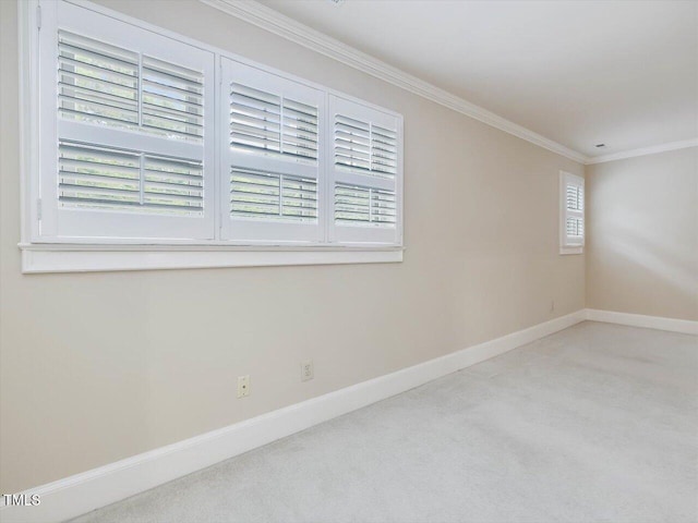 3347 Ridgecrest Ct, Raleigh, NC 27607 - carpeted spare room with ornamental molding and baseboards