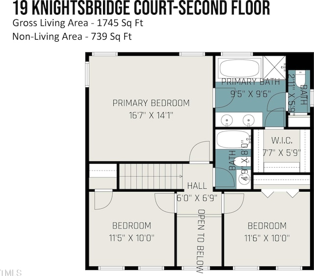19 Knightsbridge Ct, Durham, NC 27707 - floor plan / room layout