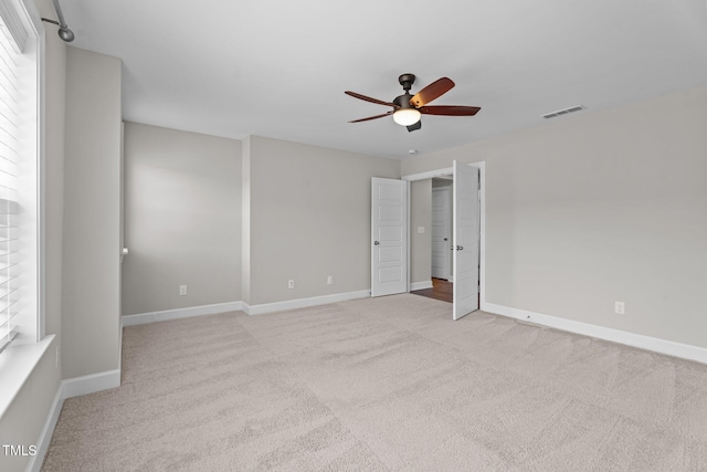 6624 Vestal St, Wake Forest, NC 27587 - unfurnished bedroom with carpet floors, baseboards, and a ceiling fan