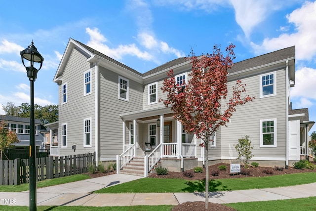 1029 Whitehall Cir, Durham, NC 27713 - view of front of house featuring covered porch