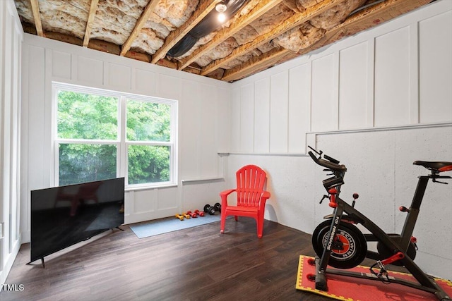 213 Preatonwood Dr, Apex, NC 27539 - exercise area with wood finished floors