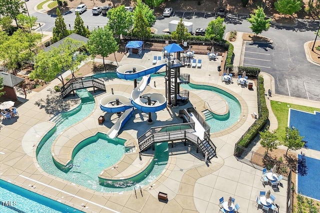213 Preatonwood Dr, Apex, NC 27539 - aerial view of a pool area