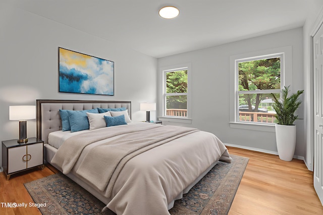 4259 Old Faison Rd, Knightdale, NC 27545 - bedroom with light wood-style flooring and baseboards
