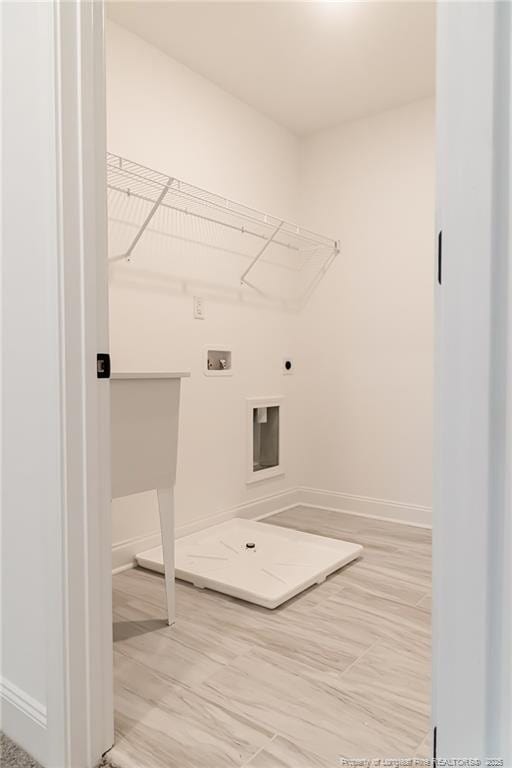 00 John B Carter Rd, Fayetteville, NC 28312 - laundry area with washer hookup, hookup for an electric dryer, and baseboards