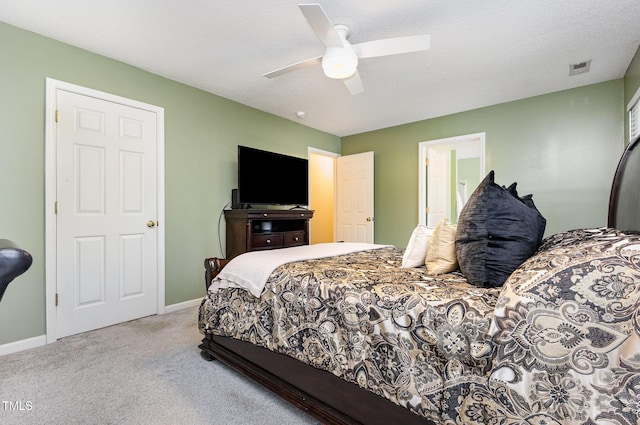 109 Troyer Pl, Apex, NC 27502 - carpeted bedroom featuring baseboards and a ceiling fan