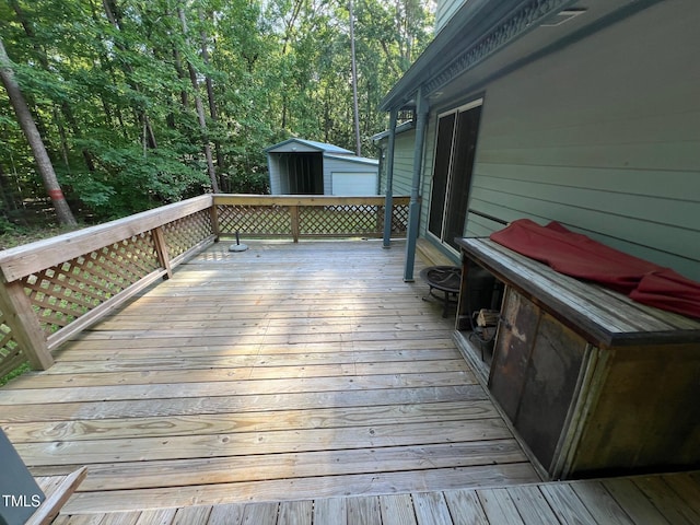 358 Pool Rock Shores Ln, Henderson, NC 27537 - view of wooden deck