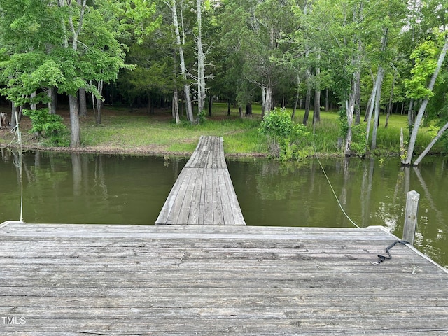 358 Pool Rock Shores Ln, Henderson, NC 27537 - dock featuring a water view
