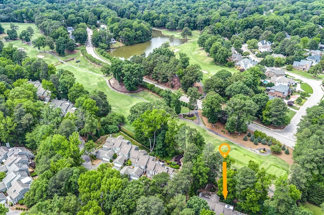 2205 Landings Way, Raleigh, NC 27615 - view of property location with a large body of water, nearby suburban area, and a golf club