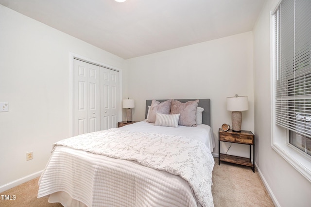 1851 Trailwood Heights Ln Unit 204, Raleigh, NC 27603 - bedroom featuring light colored carpet and a closet