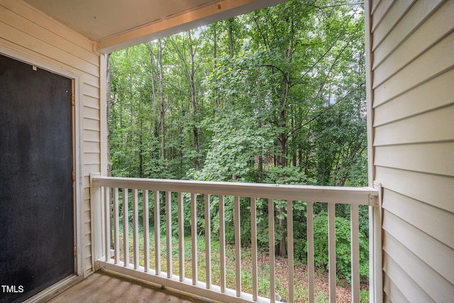 1851 Trailwood Heights Ln Unit 204, Raleigh, NC 27603 - balcony with a view of trees