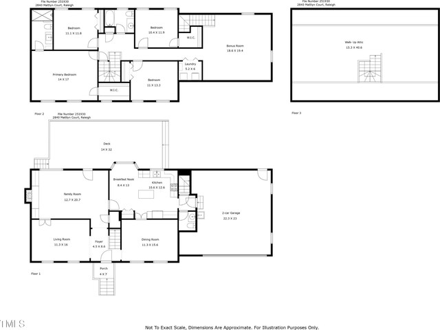 2840 Mattlyn Ct, Raleigh, NC 27613 - property floor plan