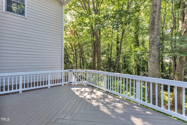 2125 Oakcrest Ct, Raleigh, NC 27612 - view of wooden deck