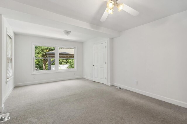 418 S W St, Cary, NC 27511 - unfurnished bedroom featuring baseboards, carpet flooring, and ceiling fan