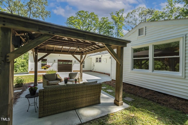 418 S W St, Cary, NC 27511 - view of patio / terrace with a gazebo and outdoor lounge area