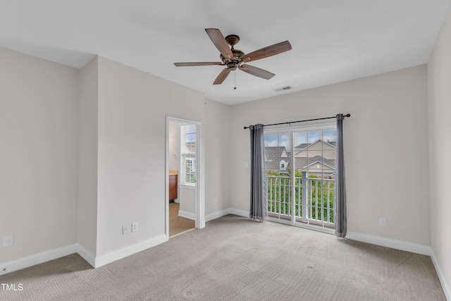 9211 Calabria Dr Unit 104, Raleigh, NC 27617 - carpeted empty room featuring a ceiling fan and baseboards