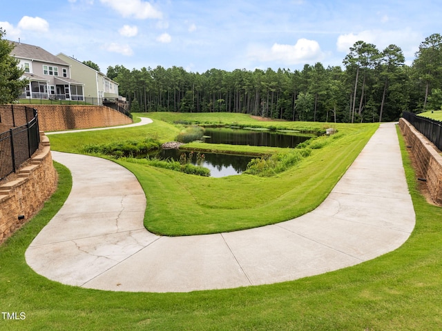 1151 Epiphany Rd, Morrisville, NC 27560 - surrounding community featuring a water view and a wooded view