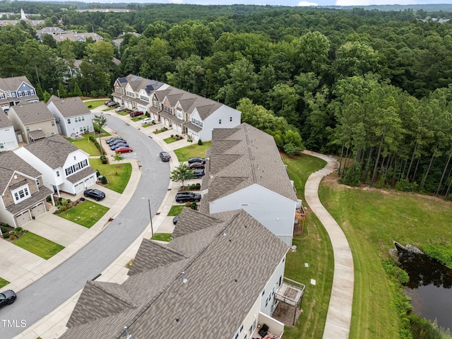 1151 Epiphany Rd, Morrisville, NC 27560 - aerial view of residential area featuring a heavily wooded area