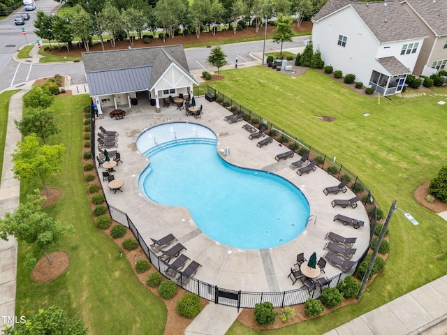 1151 Epiphany Rd, Morrisville, NC 27560 - community pool with a patio area