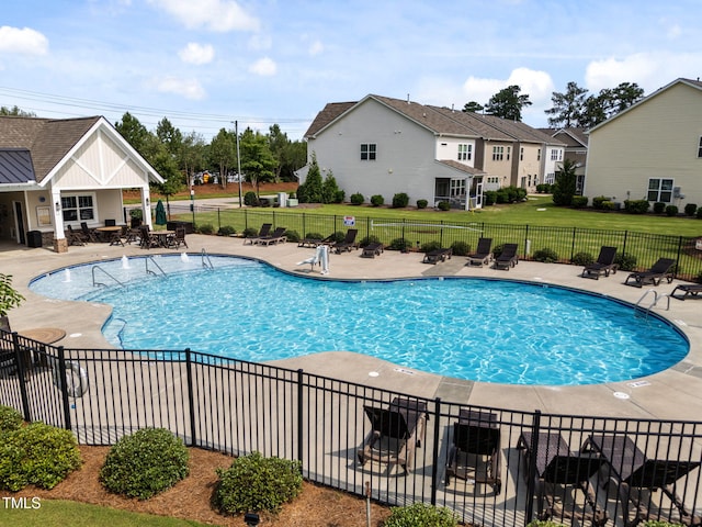 1151 Epiphany Rd, Morrisville, NC 27560 - community pool featuring a patio area