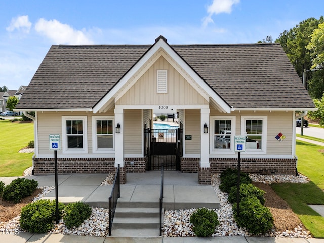 1151 Epiphany Rd, Morrisville, NC 27560 - bungalow-style home with a gate and a shingled roof