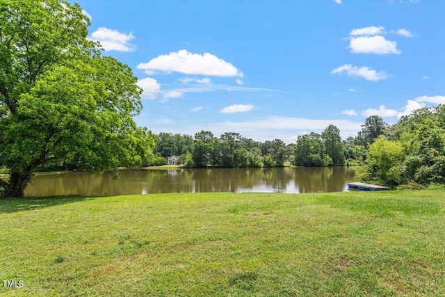 509 Spruce Meadows Ln, Willow Springs, NC 27592 - water view with a heavily wooded area