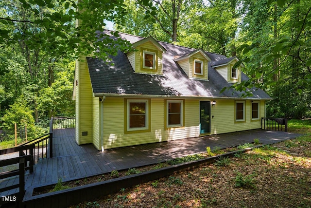 106 Redbud, Pittsboro, NC 27312 - rear view of property with a deck