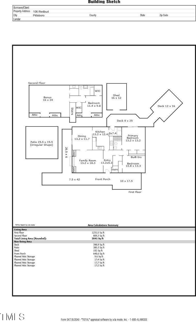 106 Redbud, Pittsboro, NC 27312 - home floor plan