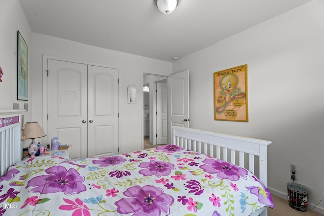 506 Oak Forest View Ln, Wake Forest, NC 27587 - bedroom featuring a closet and carpet