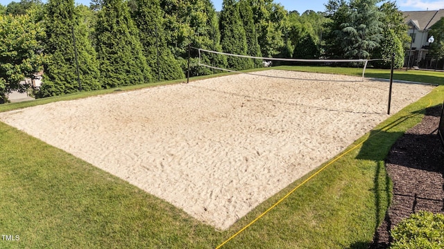 506 Oak Forest View Ln, Wake Forest, NC 27587 - surrounding community with volleyball court and a yard