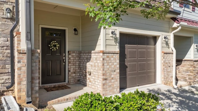 506 Oak Forest View Ln, Wake Forest, NC 27587 - doorway to property featuring brick siding