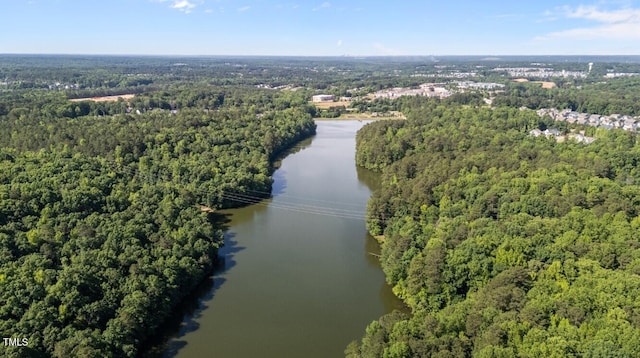506 Oak Forest View Ln, Wake Forest, NC 27587 - bird's eye view of a forest and a large body of water