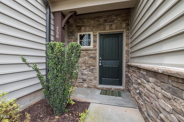 256 Rubrum Dr, Hillsborough, NC 27278 - property entrance with stone siding