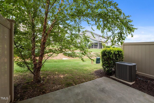 256 Rubrum Dr, Hillsborough, NC 27278 - view of grassy yard with a patio