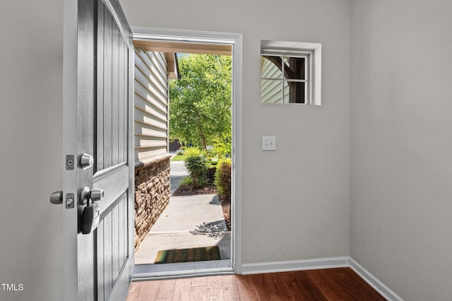 256 Rubrum Dr, Hillsborough, NC 27278 - entrance foyer featuring wood finished floors and baseboards