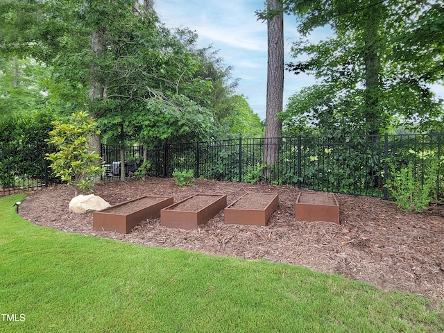 3160 Mantle Ridge Dr, Apex, NC 27502 - view of yard with a vegetable garden