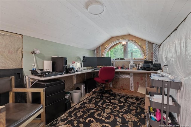521 Cedar Creek Rd, Fayetteville, NC 28312 - office area featuring lofted ceiling